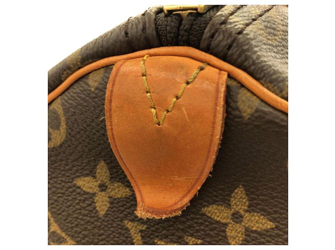 Borsa Boston Louis Vuitton Monogram Keepall 50cm Marrone - vista 4