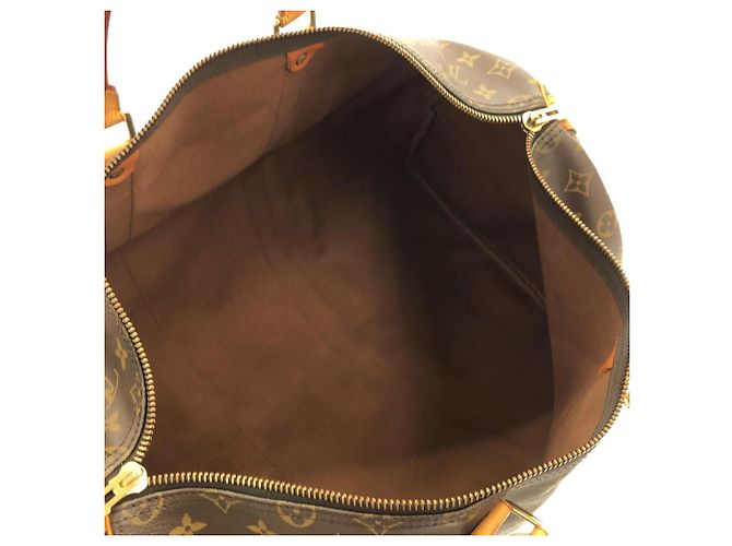 Borsa Boston Louis Vuitton Monogram Keepall 50cm Marrone - vista 8