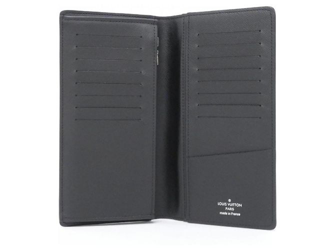 Portafoglio Louis Vuitton Monogram Eclipse Brazza Nero - vista 2