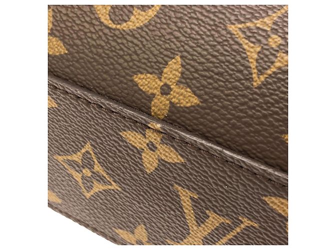 Louis Vuitton Monogram Sac Plat PM M45848 Borsa Marrone - vista 5