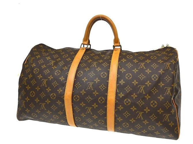 Louis Vuitton Keepall Monogram Canvas 55 Marrone - vista 2