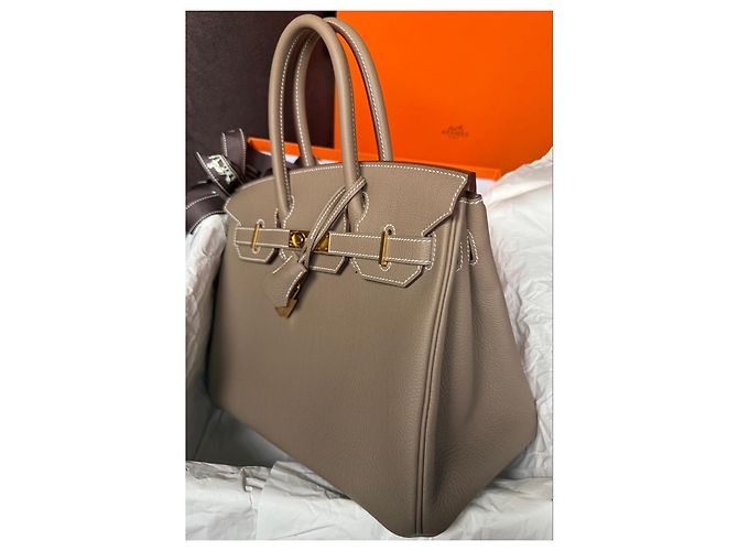 Hermès Hermes Birkin 30 Togo Etoupe 2026 Grigio - vista 16