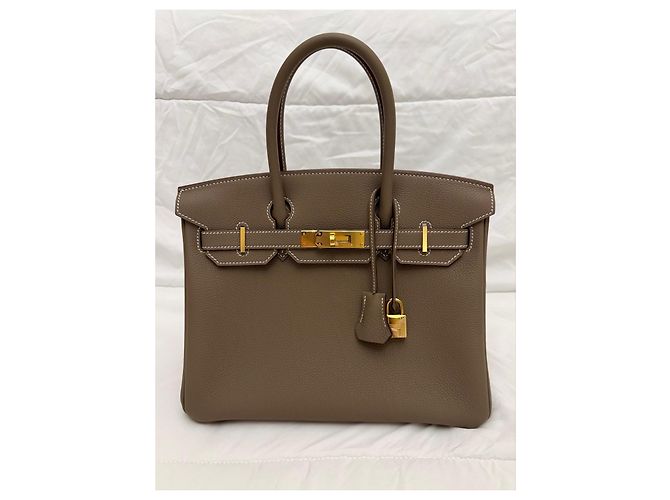 Hermès Hermes Birkin 30 Togo Etoupe 2026 Grigio - vista 3