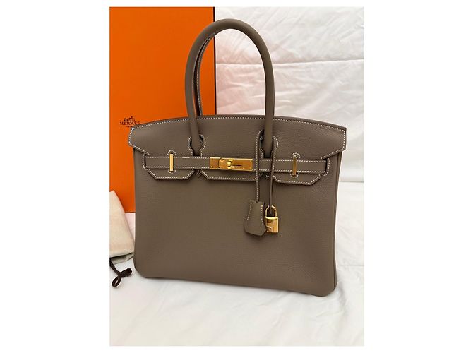 Hermès Hermes Birkin 30 Togo Etoupe 2026 Grigio - vista 7
