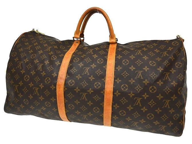 Louis Vuitton Keepall Bandouliere Monogram Canvas 60 Marrone - vista 2