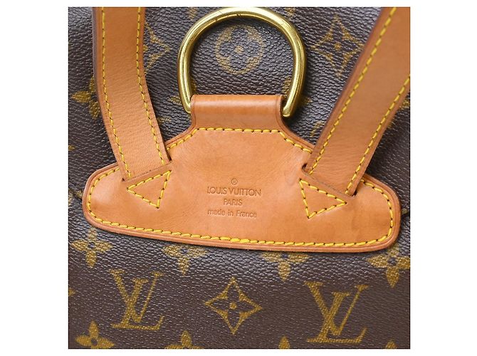 Louis Vuitton Montsouris Backpack Monogram Canvas MM Brown - view 4
