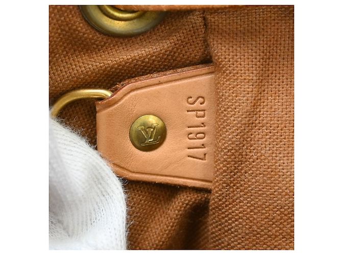 Louis Vuitton Montsouris Backpack Monogram Canvas MM Brown - view 5