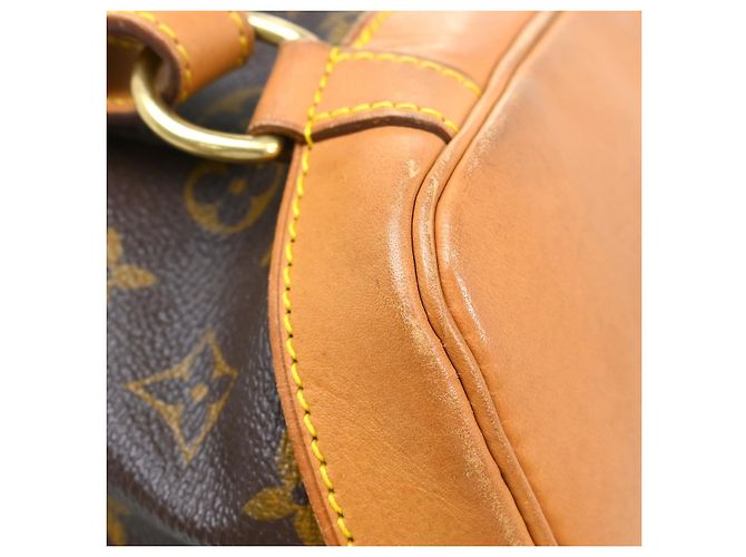 Louis Vuitton Montsouris Backpack Monogram Canvas MM Brown - view 7