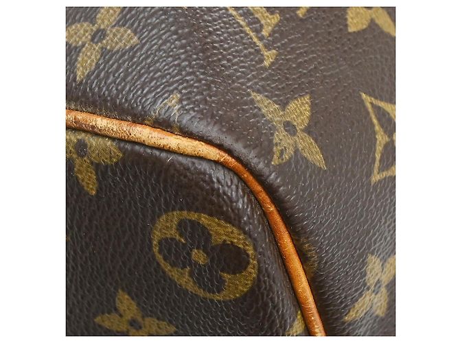 Borsa Keepall Louis Vuitton in tela Monogram 45 Marrone - vista 7