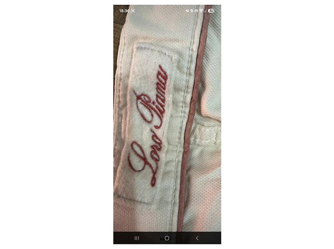 Loro Piana Pantalones de Algodón Beige - vista 3