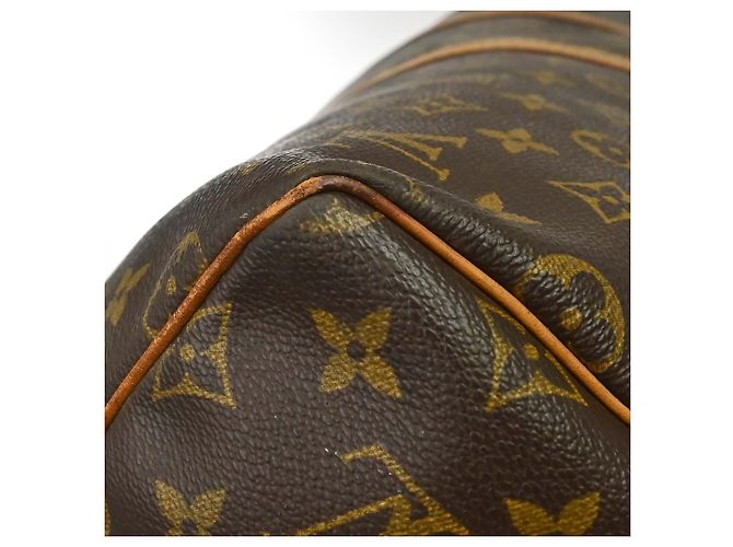Borsa Louis Vuitton Keepall Bandouliere in tela Monogram 55 Marrone - vista 7