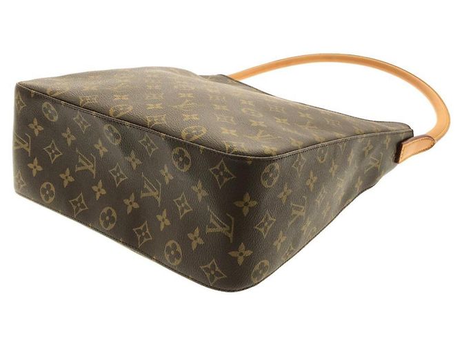 Borsa a Spalla Louis Vuitton Monogram Looping GM Marrone - vista 2