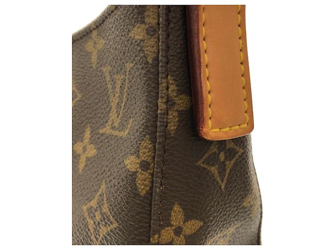 Borsa a Spalla Louis Vuitton Monogram Looping GM Marrone - vista 6
