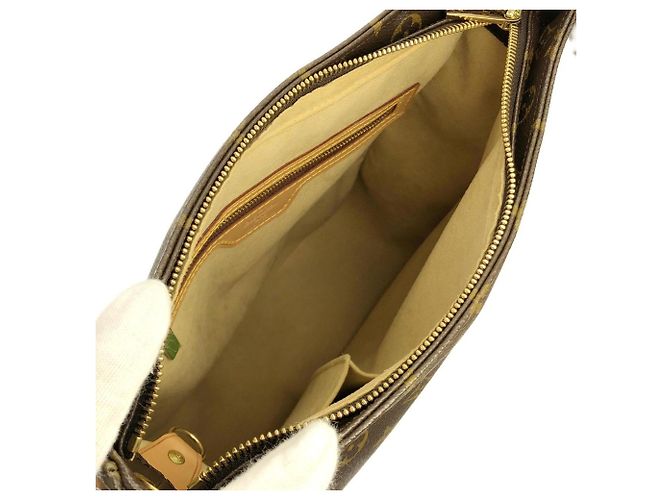 Borsa a Spalla Louis Vuitton Monogram Looping GM Marrone - vista 9
