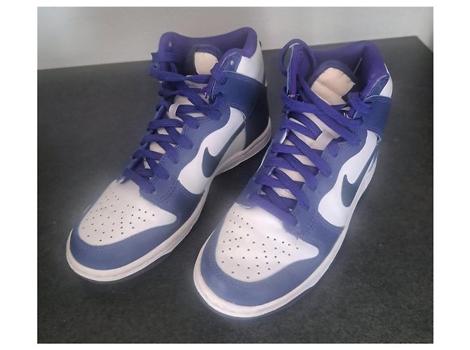 Nike Dunk High Sneaker Weiß Blau - Ansicht 2