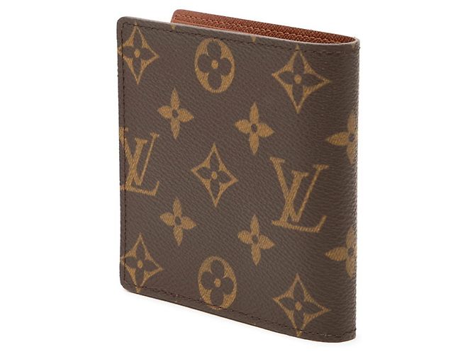Carteira Bi-fold Louis Vuitton Monogram Portefeuille Marco Marrom Monograma - vista 2