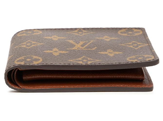 Carteira Bi-fold Louis Vuitton Monogram Portefeuille Marco Marrom Monograma - vista 3