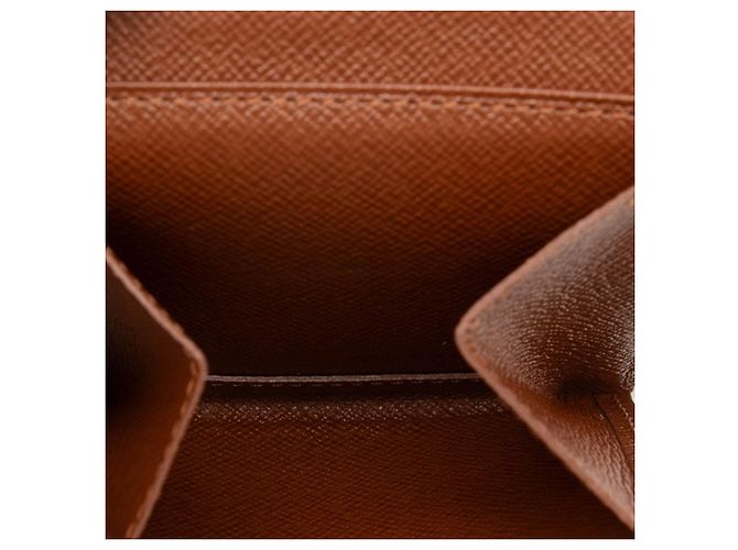 Carteira Bi-fold Louis Vuitton Monogram Portefeuille Marco Marrom Monograma - vista 4