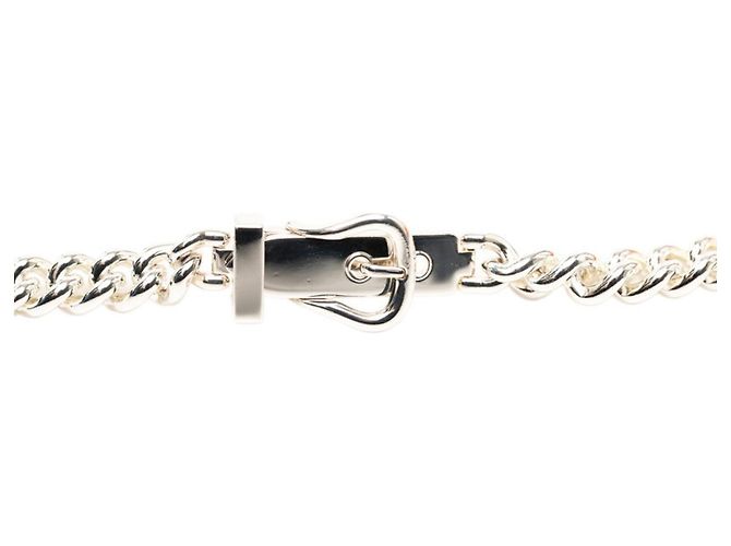 Hermès Collana Boucles Sellier Inflexible Hermes Argento - vista 3