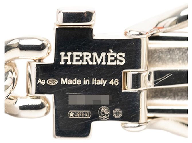 Hermès Collana Boucles Sellier Inflexible Hermes Argento - vista 4