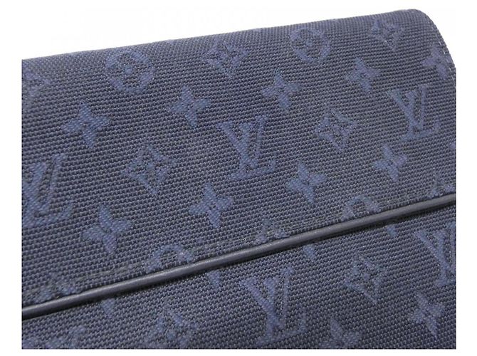 Louis Vuitton Monogram Mini Portefeuille International Wallet Dunkelblau - Ansicht 4