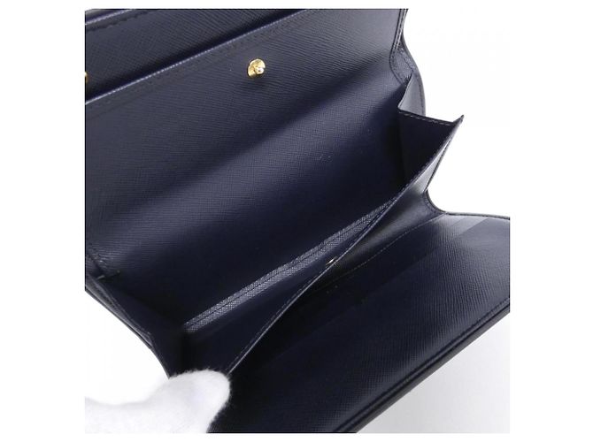 Louis Vuitton Monogram Mini Portefeuille International Wallet Dunkelblau - Ansicht 7