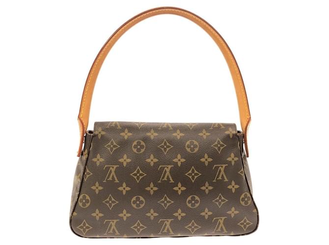 Borsa a tracolla Louis Vuitton Monogram Mini Looping Marrone - vista 2
