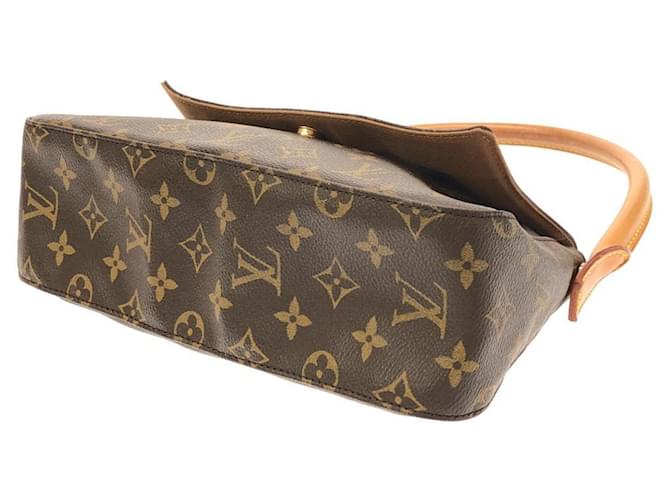 Borsa a tracolla Louis Vuitton Monogram Mini Looping Marrone - vista 3