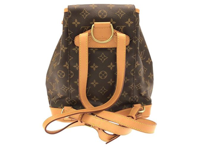 Zaino Louis Vuitton Monogram Montsouris MM Marrone - vista 2