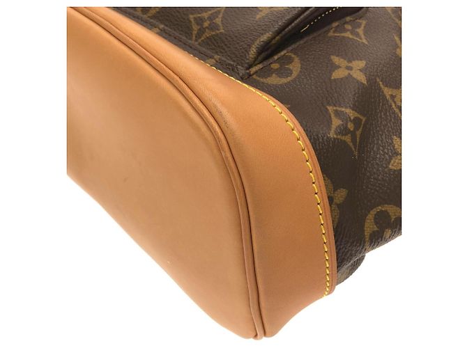 Zaino Louis Vuitton Monogram Montsouris MM Marrone - vista 3
