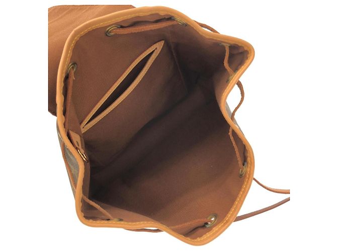 Zaino Louis Vuitton Monogram Montsouris MM Marrone - vista 7