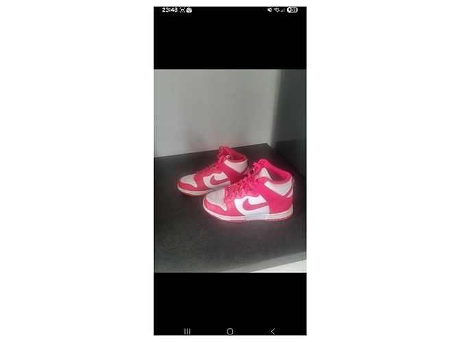 Nike Dunk High Sneaker Pink Weiß - Ansicht 2