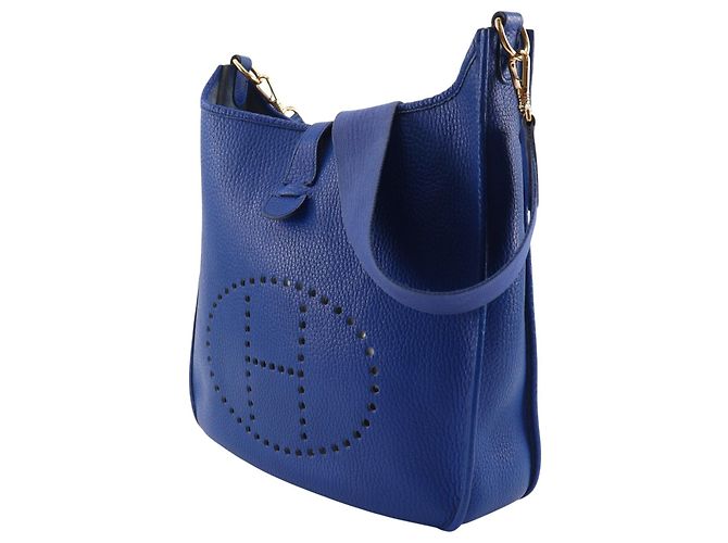 Hermès Bolso Hermes Evelyne Gen I Ardennes GM Azul - vista 2