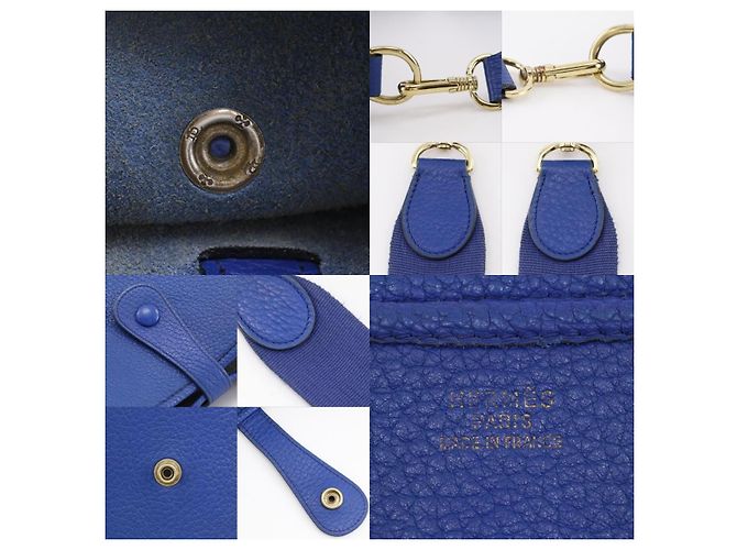 Hermès Bolso Hermes Evelyne Gen I Ardennes GM Azul - vista 5