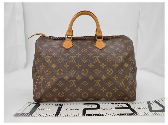 Borsa Louis Vuitton Speedy Monogram Canvas 35 Marrone - vista 2
