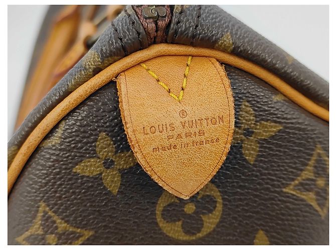 Borsa Louis Vuitton Speedy Monogram Canvas 35 Marrone - vista 7