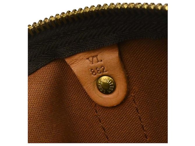 Borsa Keepall Louis Vuitton Monogram Canvas 50 Marrone - vista 4