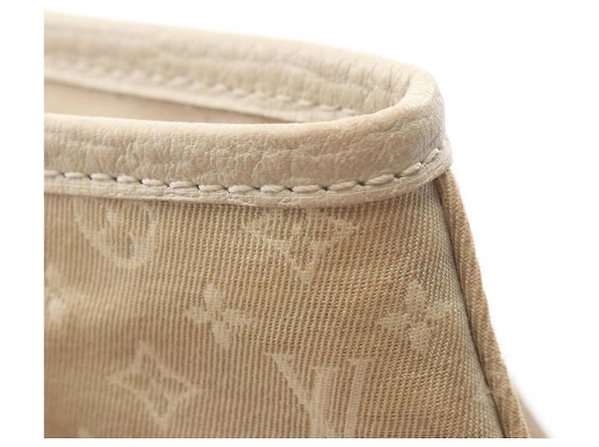 Borsa Louis Vuitton Bucket PM Monogram Mini Lin Crudo - vista 9