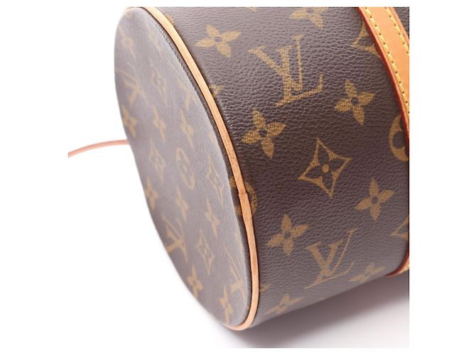 Borsa Louis Vuitton Papillon 30 Marrone Monogramma - vista 13