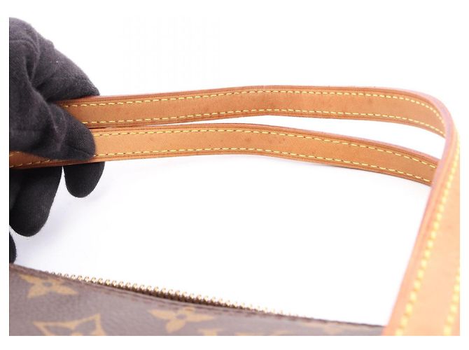 Borsa Louis Vuitton Papillon 30 Marrone Monogramma - vista 9
