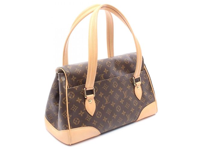 Bolso de Hombro Louis Vuitton Beverly GM Castaño Monograma - vista 2