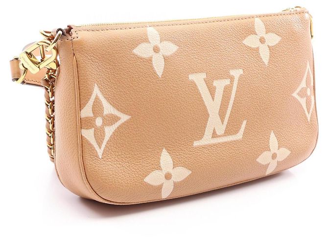 Borsa a tracolla Louis Vuitton Multi Pochette Accessoires Bicolor Beige - vista 2