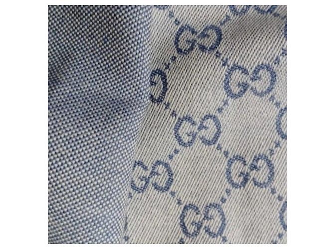 Sciarpa Gucci Monogramma GG Azzurro Blu Blu chiaro - vista 8