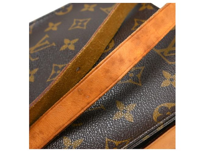 Borsa Louis Vuitton Cartouchiere Monogram Canvas PM Marrone - vista 5