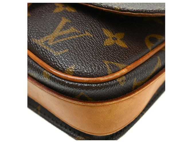 Borsa Louis Vuitton Cartouchiere Monogram Canvas PM Marrone - vista 6
