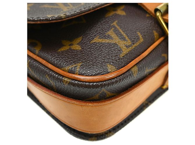 Borsa Louis Vuitton Cartouchiere Monogram Canvas PM Marrone - vista 7
