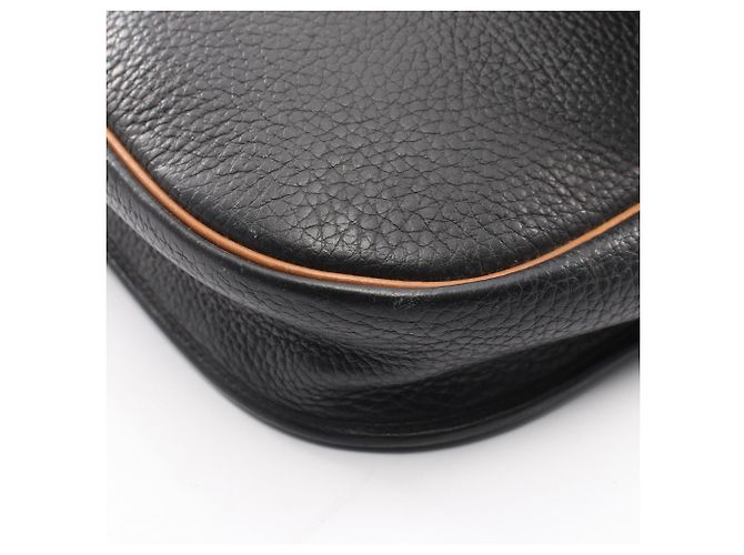 Borsa a tracolla in pelle Christian Dior Marrone Nero - vista 9