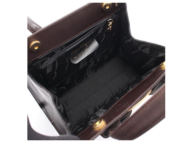 Borsa a mano Vara Ribbon di Salvatore Ferragamo Marrone - vista 3