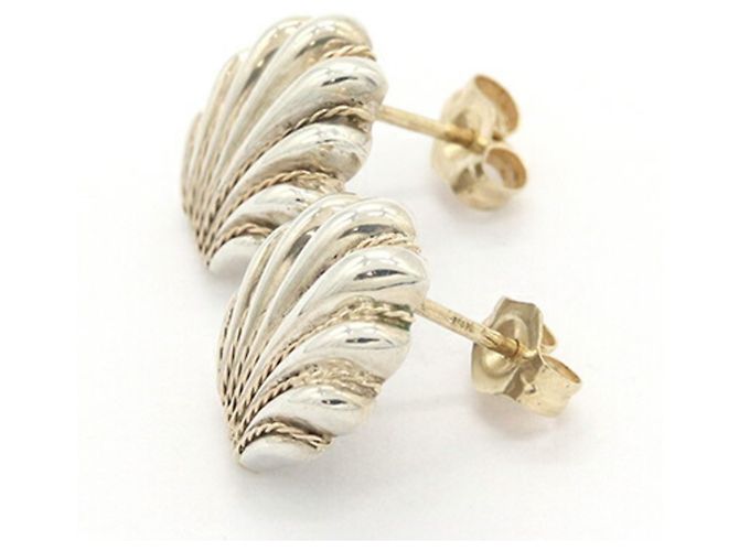 Orecchini Tiffany & Co. in argento sterling con motivo a conchiglia - vista 3