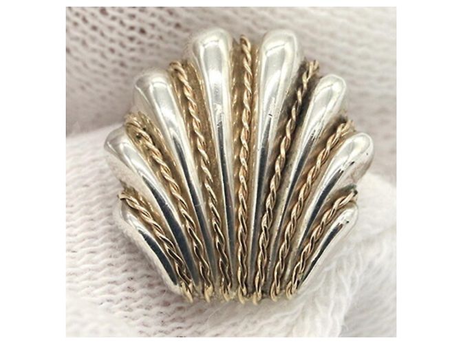 Orecchini Tiffany & Co. in argento sterling con motivo a conchiglia - vista 5